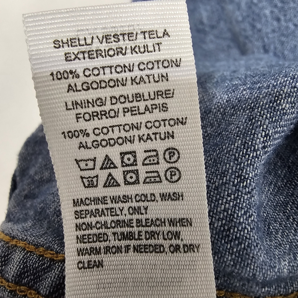 Lucky Brand Denim Shirt Men’s Medium Classic Fit Long Sleeve Button Up Blue - Picture 6 of 8